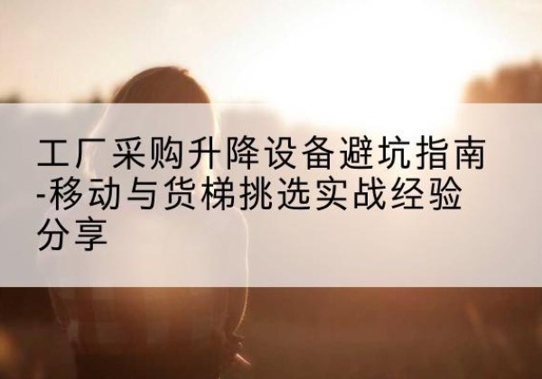 越西移动式升降机怎么选-工厂采购升降设备避坑指南-移动与货梯挑选实战经验分享